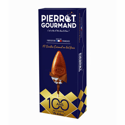 Lollipops spear-shaped (caramel flavoured), Pierrot Gourmand,130g