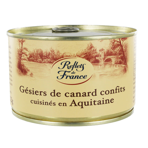 Gésiers de canard confits conserve ½ - Duck gizzards confits tinned ½ - Reflets de France, 410g