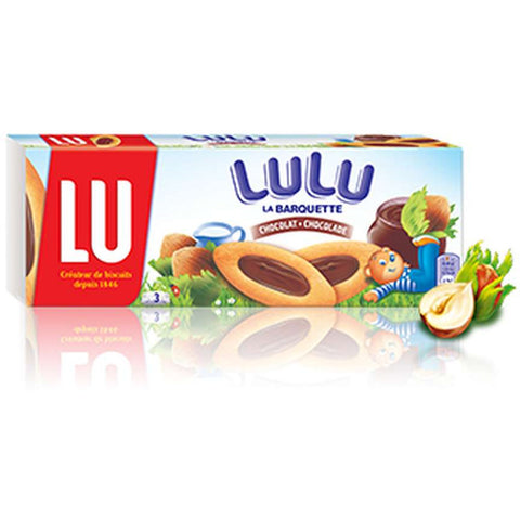 Barquette chocolat noisette - Barquette biscuits with chocolate & hazelnut - LU, 120g
