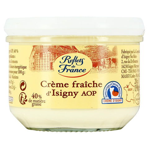 Reflets de France crème fraîche d'Isigny AOP (ambient),396g - Le Vacherin Deli