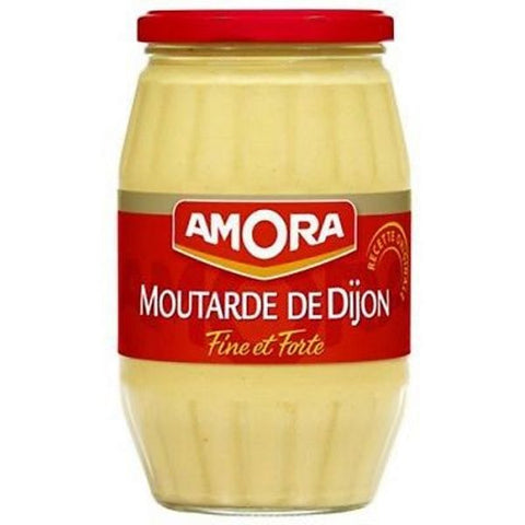 Moutarde de Dijon fine et forte - Dijon mustard very strong (large glass jar) -Amora, 430g