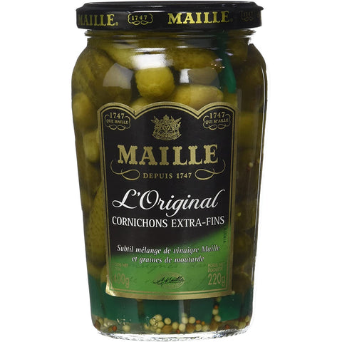 Maille, Cornichons extra fins (French pickled gherkins) - 400g ( 220g net) - Le Vacherin Deli