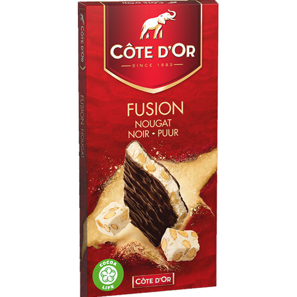  Cote D'Or Chocolat Noir Nougat 130g : Grocery