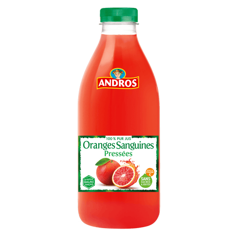 Pamplemousses roses pressés - Fresh grapefruit juice - Andros, 1L