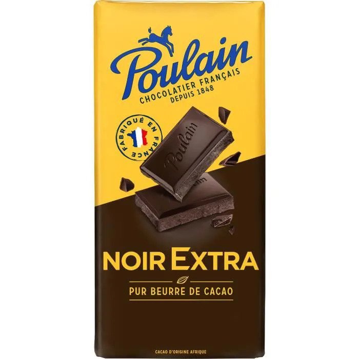 Poulain Chocolat Noir - Extra Dark chocolate plain - Poulain, 100g – Le  Vacherin Deli