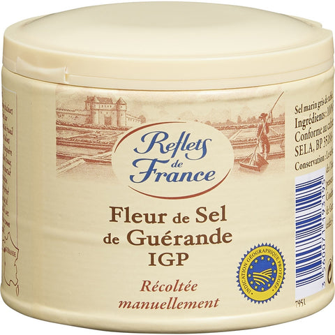 Fleur de sel de Guérande -Guérande sea salt flower- Reflets de France, 125g