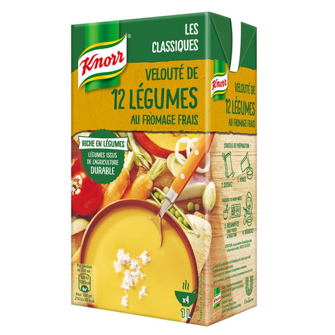 Knorr veloute' ,12 vegetables soup,with cheese,1 liter - Le Vacherin Deli