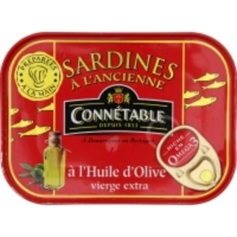 Connétable- Sardines ancienne, Huile d'olive - 115g - Le Vacherin Deli
