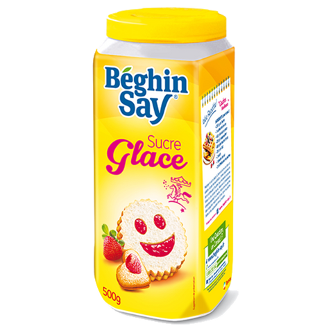 Sucre glace boite avec verseur - Icing sugar (box) -Beghin Say, 500g