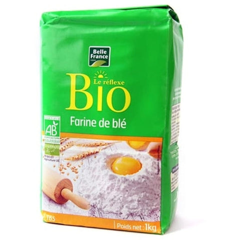 Farine de blé T65 pour pains - Wheat flour T65 for bread - BIO, 1Kg