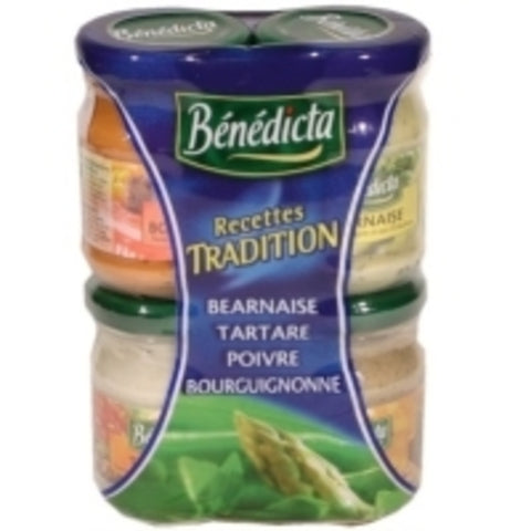 Bénédicta, Classic Sauce Mix (82.5g x 4, Béarnaise, Tartare, Poivre, Bourguignonne) - Le Vacherin Deli