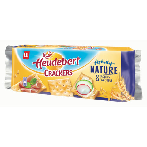 Crackers de table nature - Plain crackers x40 - Heudebert,250g