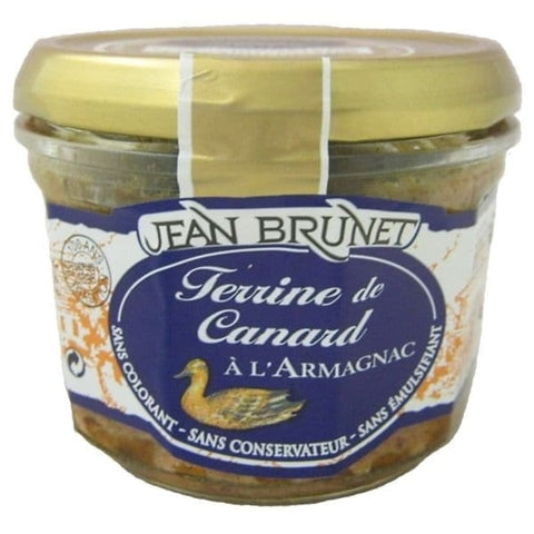 Terrine de canard à l’Armagnac bocal - Duck terrine with Armagnac small glass jar - Jean Brunet, 180g