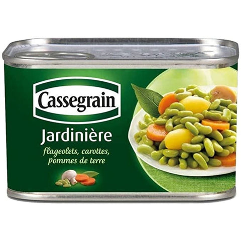 Jardinière flageolets, carottes, pommes de terre - Flageolet beans,carrots & potatoes mix - Cassegrain, 400g