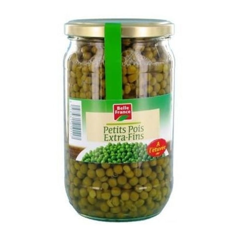 Petits pois extra fins bocal - Glass jar peas - Belle France, 650g