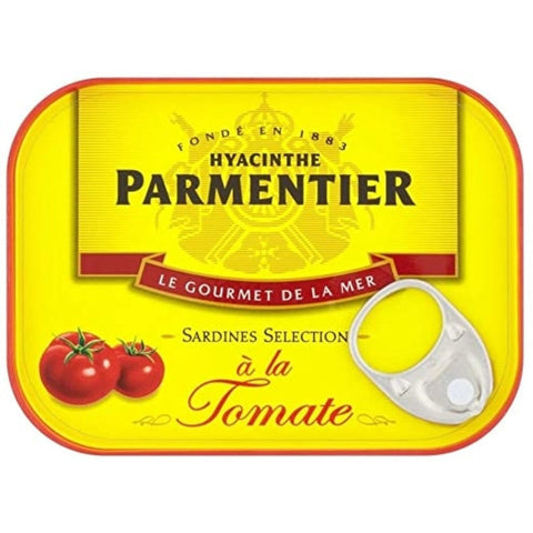 Sardines à la tomate et à l’huile de tournesol - Sardines in sunflower oil & tomato - Parmentier, 135g