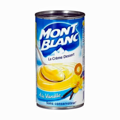 Mont Blanc crème dessert vanille - Mont Blanc vanilla cream in tin - Nestlé, 500g