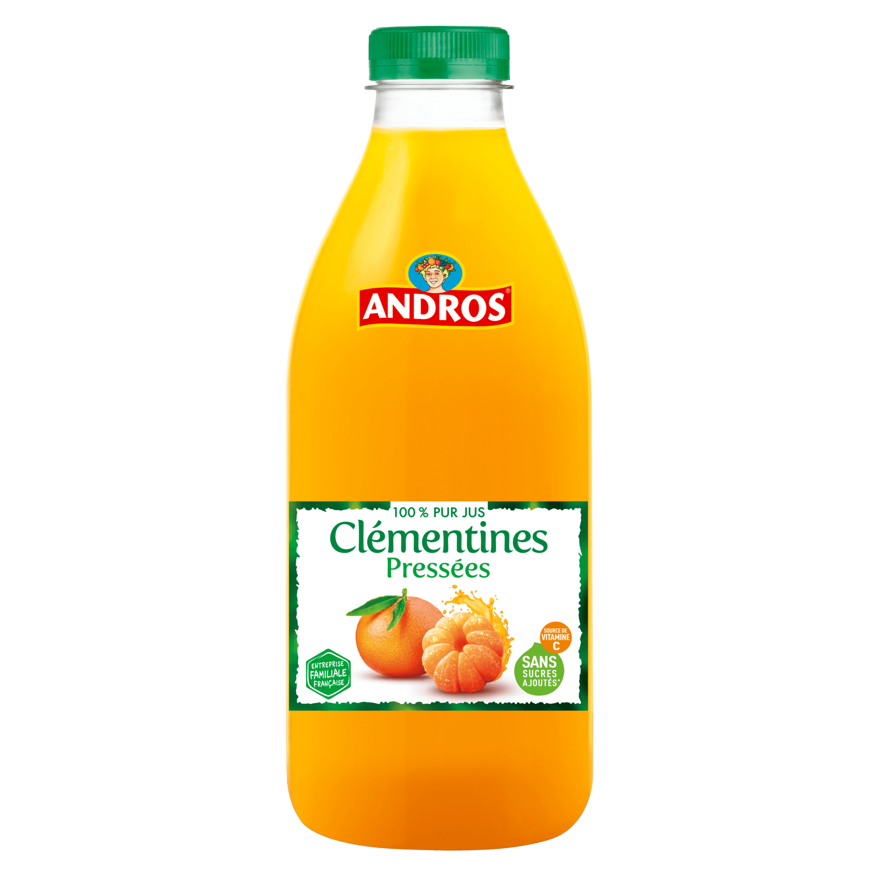 Clémentines pressées Squeezed clementine juice Andros, 1L Le