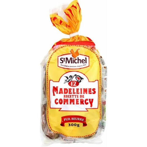 Madeleines de Commercy natures x12 - Madeleines from Brittany x12 ind. wrapped  -St Michel, 300g