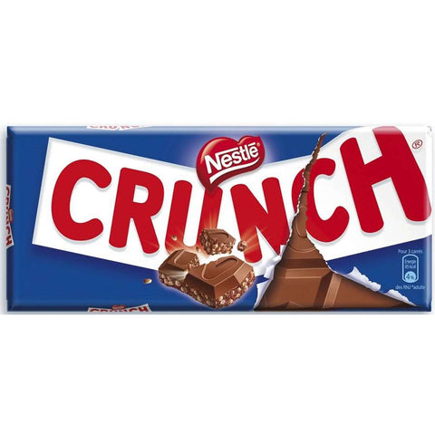 Chocolat au lait et riz soufflé Crunch - Crunch milk chocolate & crispy rice - Nestlé, 100g