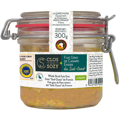 Clos Saint Sozy, Foie Gras Canard Entier - Le Vacherin Deli