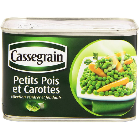 Petits pois sélection - Green peas extra fine tin medium - Cassegrain, 400g