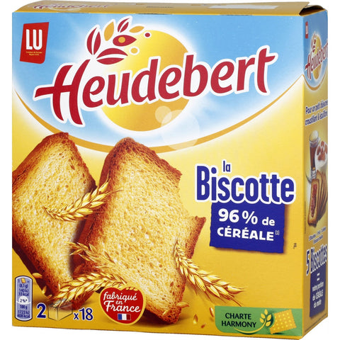 Heudebert Plain biscottes x 36, 290 g - Le Vacherin Deli