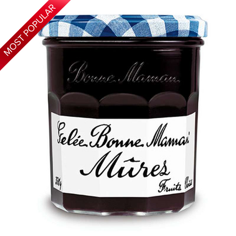 Gelée de mûres - Blackberry jelly (glass jar) - Bonne Maman, 370g