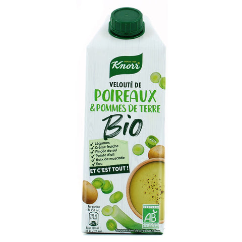 Knorr creamy leek and potato organic soup, 750 ml - Le Vacherin Deli