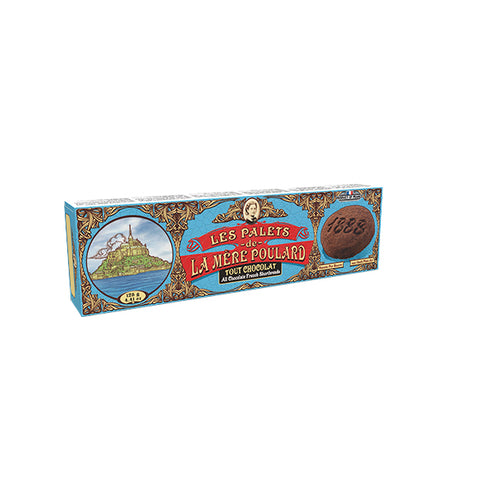 Palets pur beurre Tout Chocolat - All chocolate shortbread (cardboard) - Mère Poulard ,125g