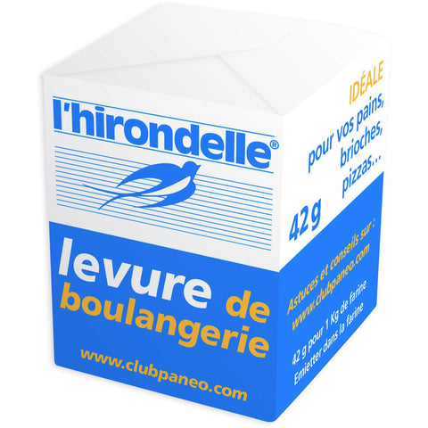 Levure boulangère cube x12 - Bakery yeast cubes x12 - l’Hirondelle 2x42g