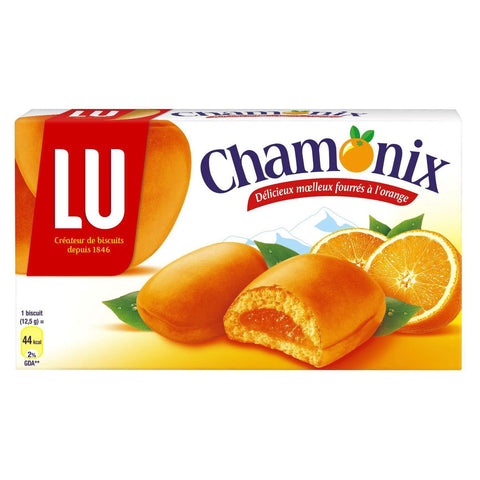 Chamonix biscuit à la pulpe d'orange - Chamonix cakes with orange marmelade filling - LU, 250g