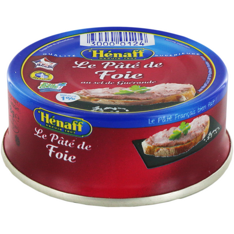 Paté de foie en conserve - Pork liver pate x 3 tins - Hénaff, 3 x78g