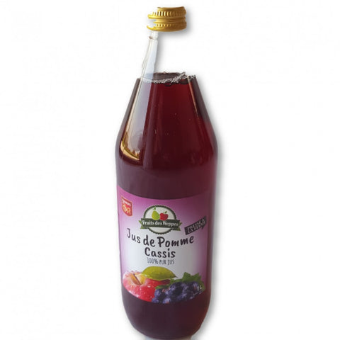 Jus de pomme et cassis - Apple and blackcurrant juice 1L - Vergers des Weppes, 1L