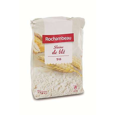 Farine de blé T45- Plain wheat flour T45 - Rochambeau, 1Kg
