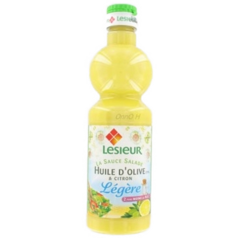 Sauce salade légère à l’huile d'olive et citron - Light salad dressing with olive oil & lemon - Lesieur, 50cl