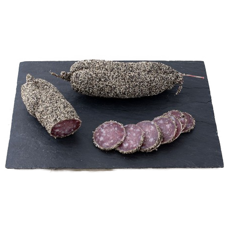 Poivre Saucisson (Pork with black pepper coating), 200gm - Le Vacherin Deli