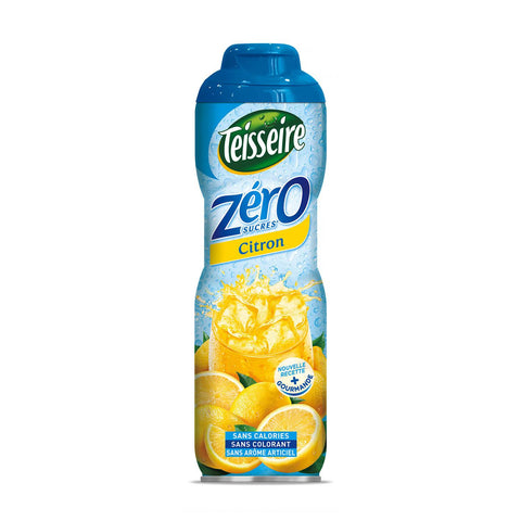 Sirop citron 0% de sucre bidon -Lemon cordial 0% sugar - Teisseire, 60cl