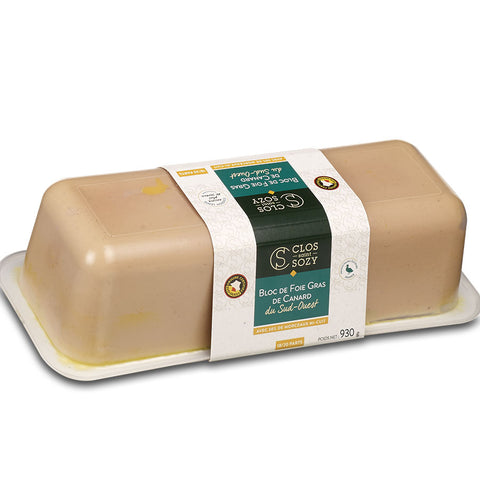 Bloc de foie gras a' "la coupe" , Clos St. Sozy, 930g