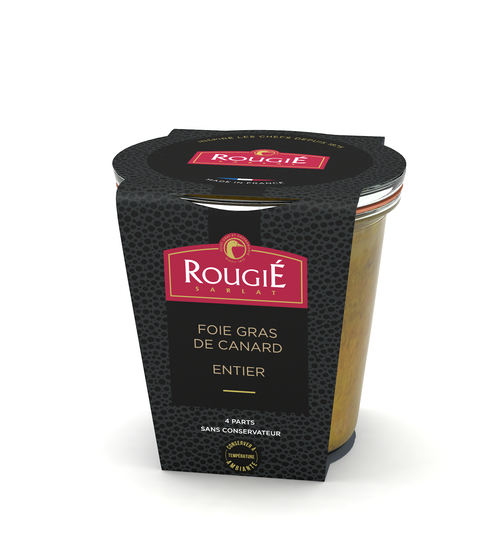 Whole duck foie gras in jar, Rougie', 180g