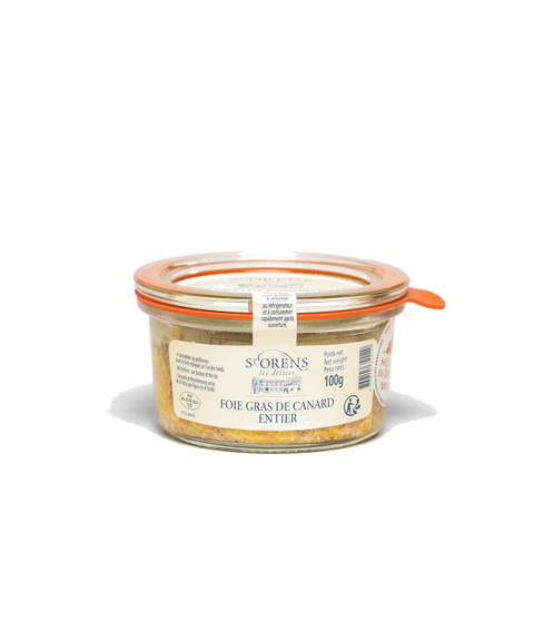 Whole goose foie gras,glass jar, St Orens,130g - Le Vacherin Deli