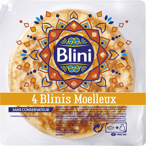 Blinis x4 large, Blini, 200g