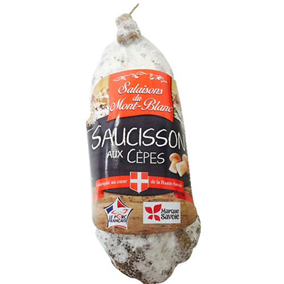 Saucisson sec with ceps mushroom, Salaisons du Mont Blanc, 200g