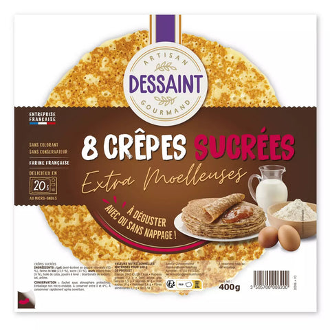 Vanilla flavoured pancakes x8, Daniel Dessaint, 400g