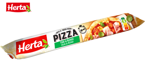 Round thin pizza dough roll, Herta, 260g