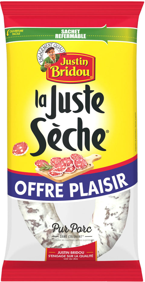 Juste Sèche dry sausage horseshoe shape, Justin Bridou, 275g