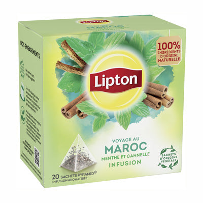 Mint and cinnamon herbal tea 20 bags, Lipton,250g