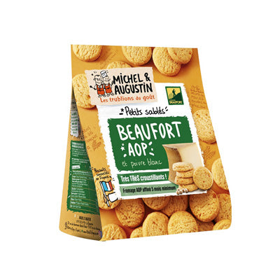 Savoury biscuits with Beaufort cheese & white peppercorn, Michel & Augustin, 100g