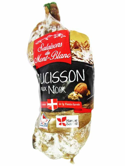 Saucisson sec with walnuts,Salaisons du Mont Blanc, 200g