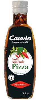 Huile pimentée pour pizza - Olive oil & Chilli for pizza (glass bottle) - Cauvin, 25cl